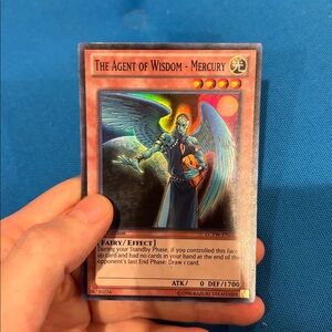 Yugioh Card TheAgentOfWisdomMercury LightTypeMonster 1stEdition Shiny 1996NWOTS